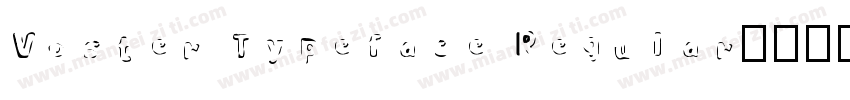 Voster Typeface Regular字体转换